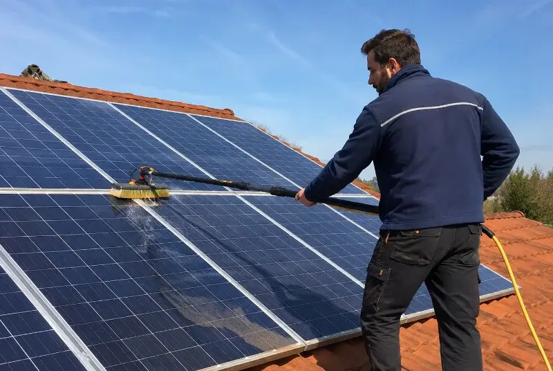 Nettoyage et entretien de panneaux solaires à Caëstre