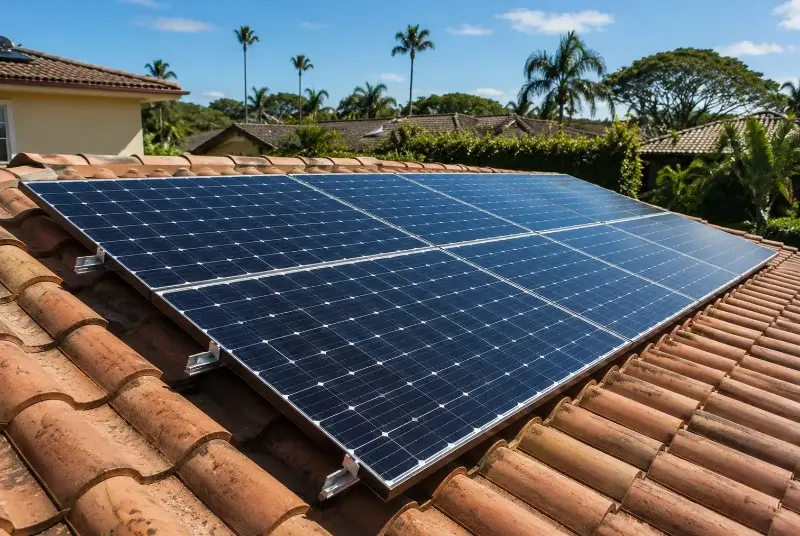 Installation de panneaux solaires à Caëstre